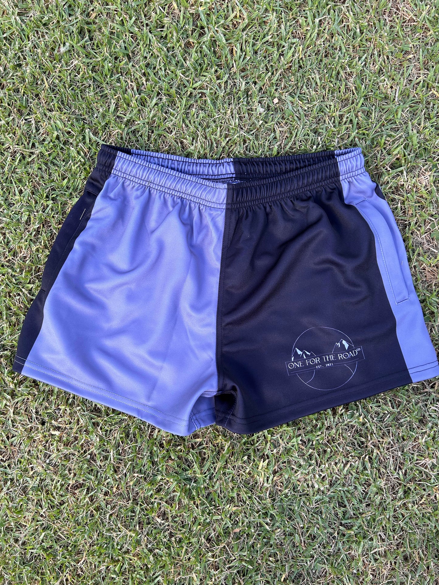 "One For The Road" OFTR Mountain ZIPPA Footy Shorts