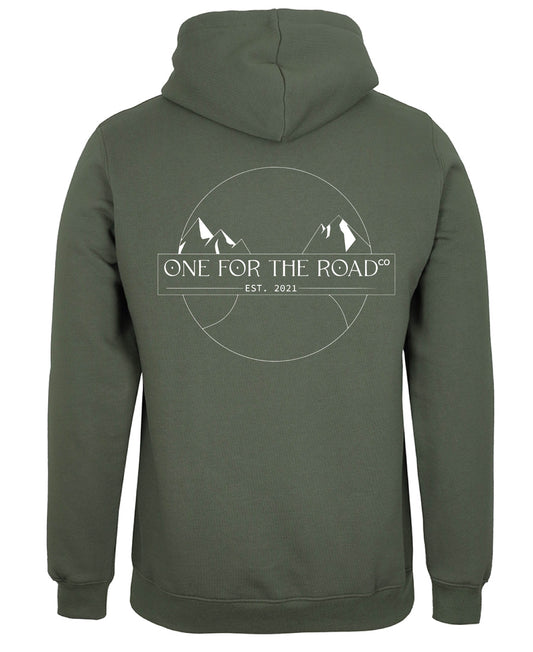 "One For The Road" Mountain Logo Hoodie