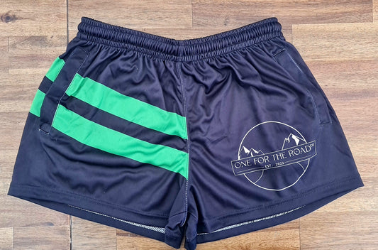 "One For The Road" Mountain Footy Shorts